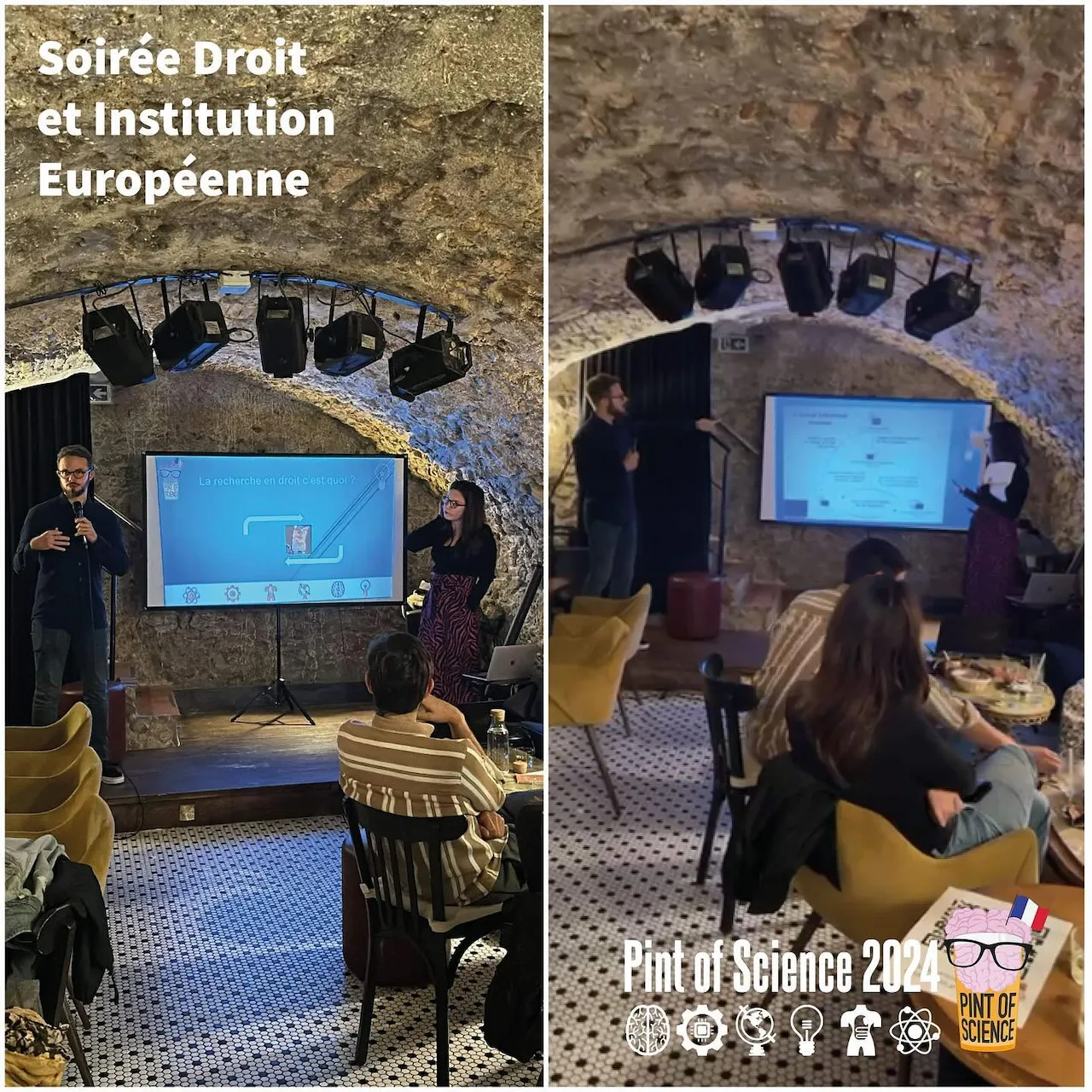 Conference in a vaulted cellar in Nice