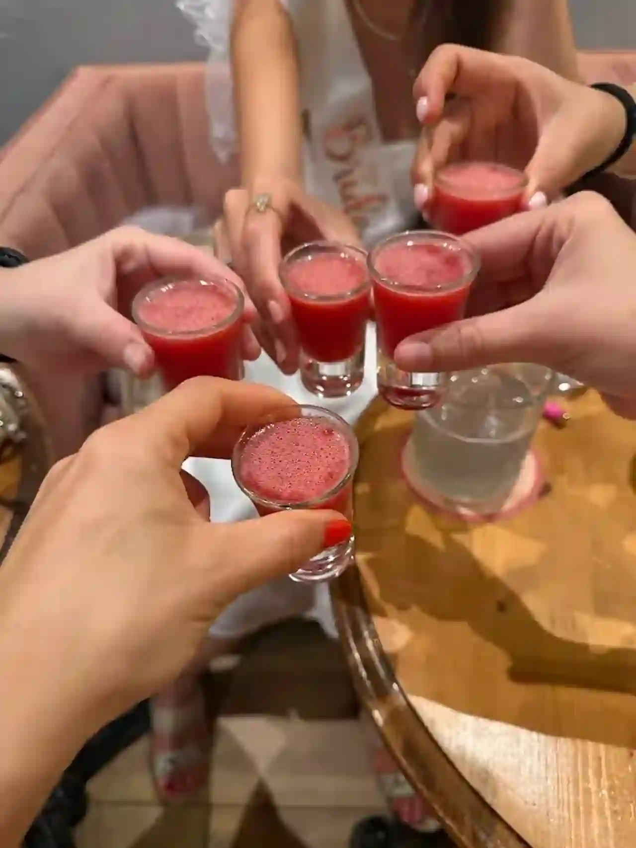Hen party in a cocktail bar in Nice